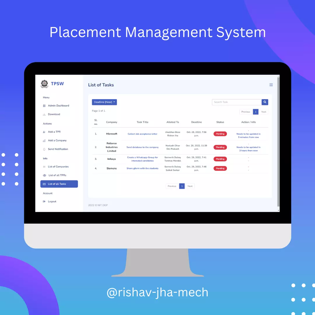 Placement Management System 10